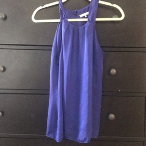 Royal blue silk tank top/blouse